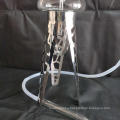 China factory wholesale big metal hookah all glass hookah sheesha chicha with metal stand